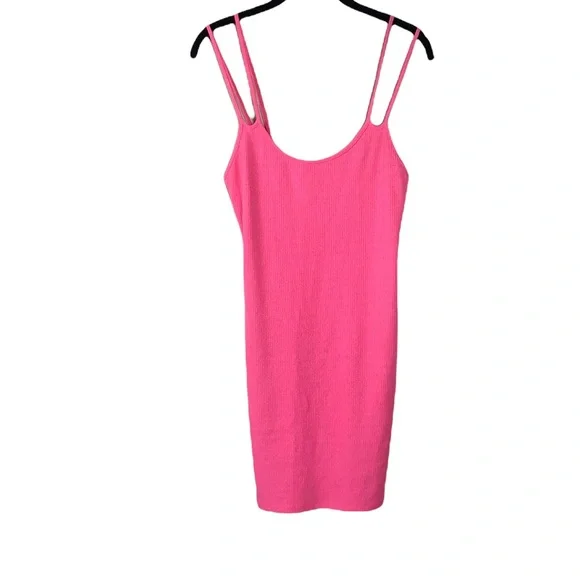 pink bodycon dress zara Zara Pink Ombre Sleeveless High Neck Ruched Mesh Sheer Mini Bodycon Ta   Brie